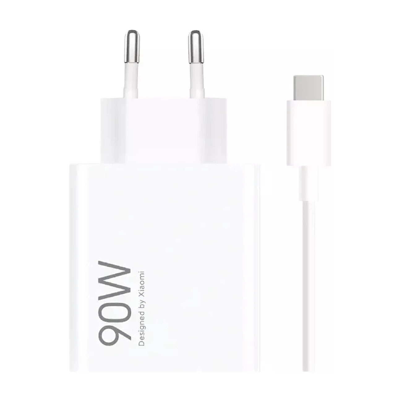 Xiaomi HyperCharge Combo 90W 6,1A USB-A-Wandladegerät mit USB-C-Kabel – Weiß