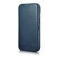 iCarer CE Oil Wax Premium Leather Folio Case iPhone 14 Plus magnetische Klapphülle MagSafe blau (AKI14220707-BU)