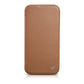 iCarer CE Premium Leather Folio Case iPhone 14 Pro Magnetic Flip Leather Folio Case MagSafe braun (WMI14220714-BN)