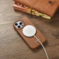 iCarer CE Premium Leather Folio Case iPhone 14 Pro Magnetic Flip Leather Folio Case MagSafe braun (WMI14220714-BN)