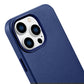 iCarer Case Leather Cover Echtleder Case für iPhone 14 Pro Max blau (WMI14220708-BU) (MagSafe kompatibel)