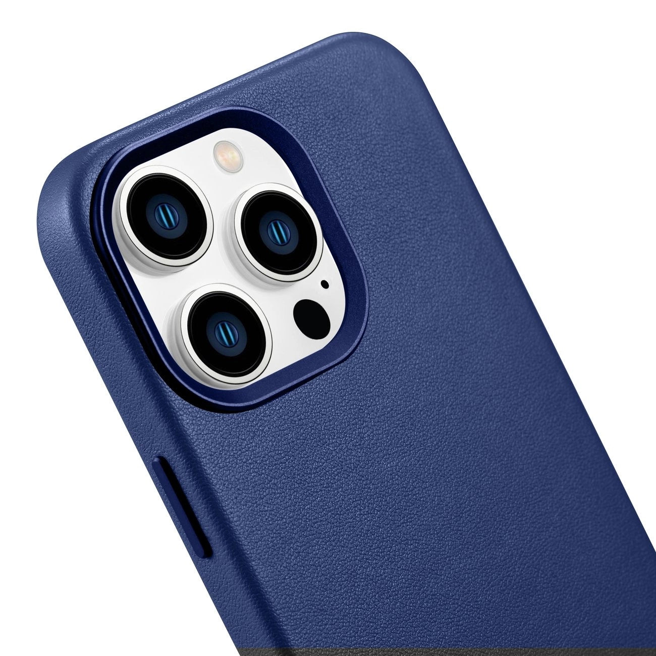iCarer Case Leather Cover Echtleder Case für iPhone 14 Pro Max blau (WMI14220708-BU) (MagSafe kompatibel)