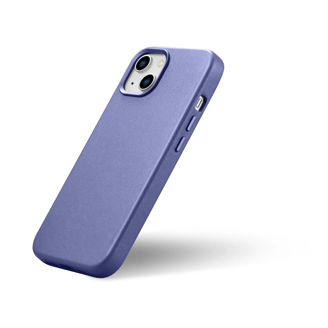 iCarer Case Lederhülle für iPhone 14 Hellviolett (WMI14220705-LP) (MagSafe-kompatibel)