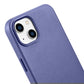 iCarer Case Lederhülle für iPhone 14 Hellviolett (WMI14220705-LP) (MagSafe-kompatibel)