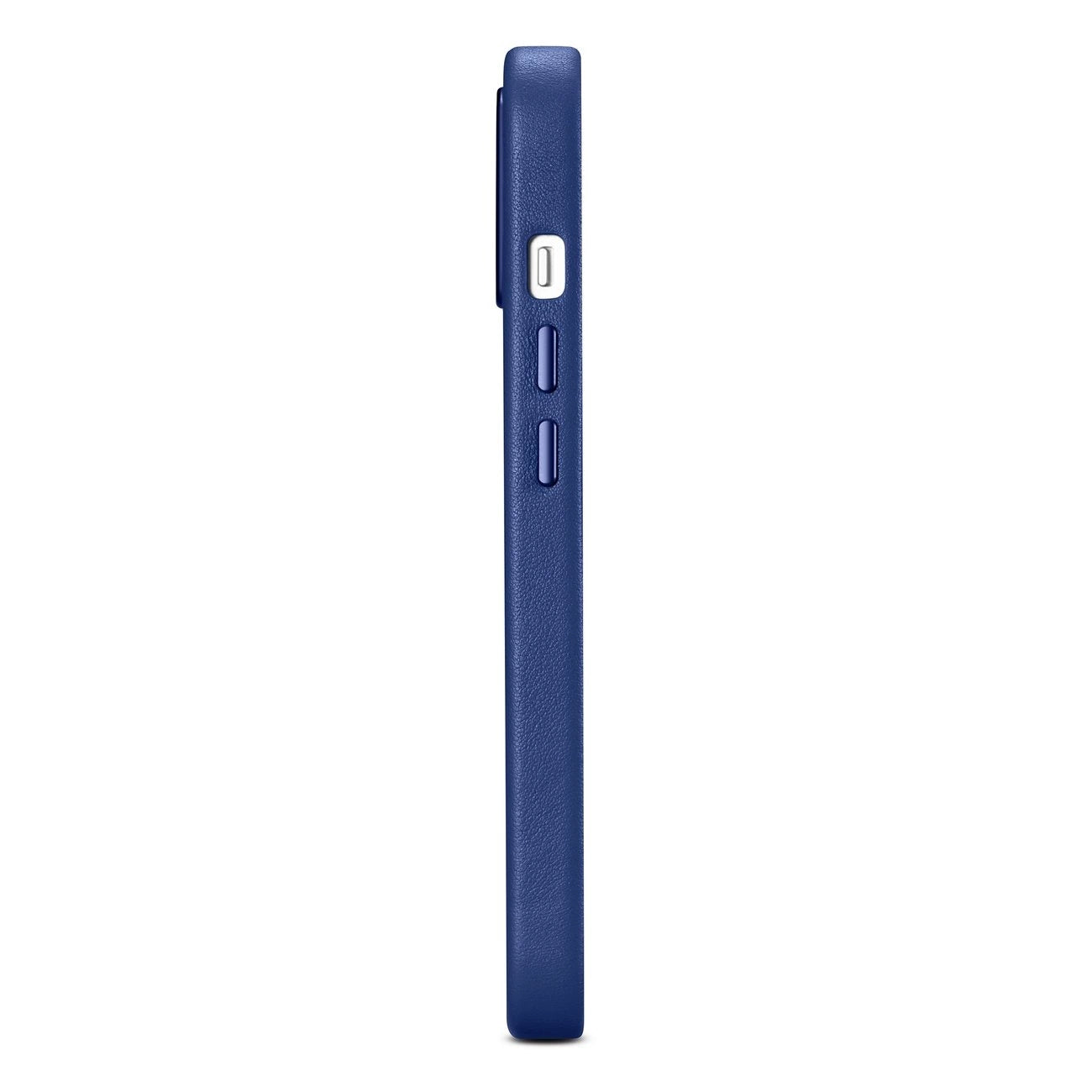 iCarer Case Lederhülle für iPhone 14 Hülle aus Naturleder blau (WMI14220705-BU) (MagSafe kompatibel)