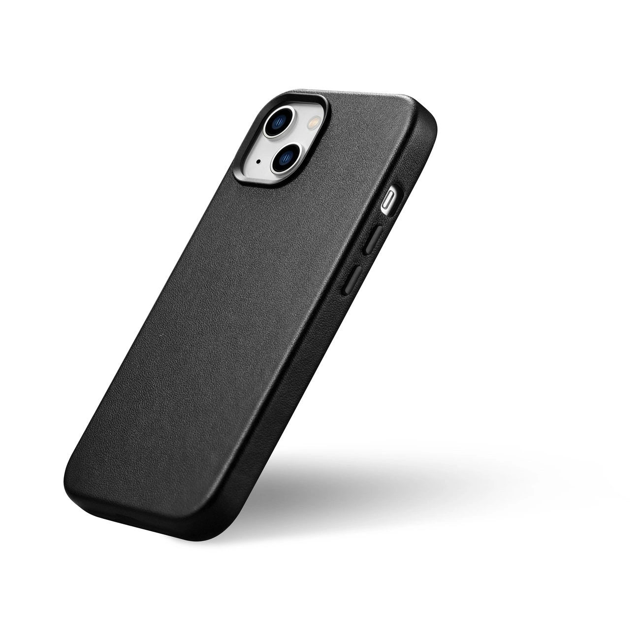 iCarer Case Lederhülle für iPhone 14 schwarz (WMI14220705-BK) (MagSafe kompatibel)