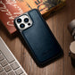 iCarer Leather Oil Wax Case für iPhone 14 Pro Max Lederhülle blau (WMI14220720-BU)