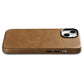 iCarer Oil Wax Premium Leather Case iPhone 14 Hülle aus magnetischem Leder mit MagSafe braun (WMI14220701-TN)