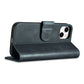 iCarer Oil Wax Wallet Case 2in1 Case iPhone 14 Anti-RFID Leder Flip Case Blau (WMI14220721-BU)
