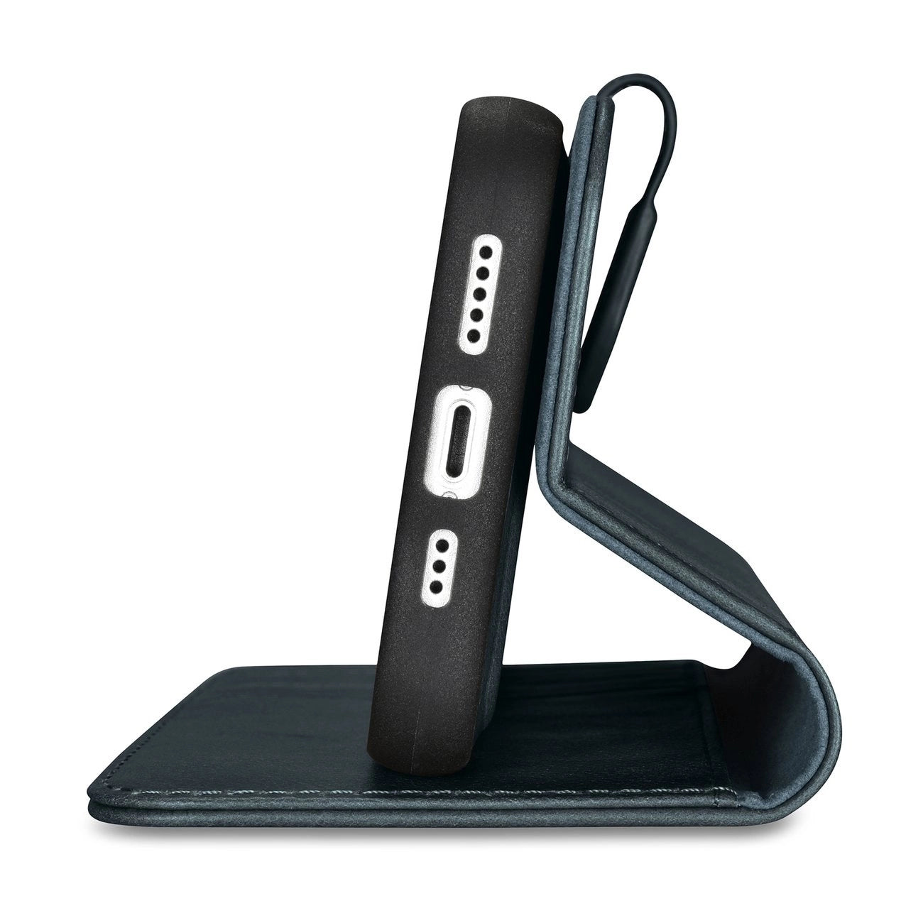 iCarer Oil Wax Wallet Case 2in1 Cover iPhone 14 Pro Max Leder Flip Cover Anti-RFID blau (WMI14220724-BU)