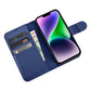 iCarer Wallet Case 2in1 Case iPhone 14 Anti-RFID Leder Flip Case Blau (WMI14220725-BU)