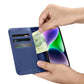 iCarer Wallet Case 2in1 Case iPhone 14 Anti-RFID Leder Flip Case Blau (WMI14220725-BU)