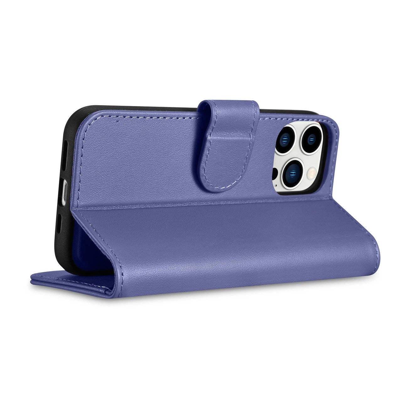 iCarer Wallet Case 2in1 Cover iPhone 14 Pro Anti-RFID Leder Flip Case Hellviolett (WMI14220726-LP)
