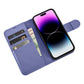 iCarer Wallet Case 2in1 Cover iPhone 14 Pro Anti-RFID Leder Flip Case Hellviolett (WMI14220726-LP)