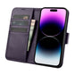 iCarer Wallet Case 2in1 Cover iPhone 14 Pro Max Anti-RFID Leder Flip Case Dunkellila (WMI14220728-DP)