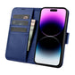 iCarer Wallet Case 2in1 Cover iPhone 14 Pro Max Leder Flip Case Anti-RFID blau (WMI14220728-BU)