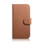 iCarer Wallet Case 2in1 Cover iPhone 14 Pro Max Leder Flip Cover Anti-RFID Braun (WMI14220728-BN)