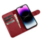 iCarer Wallet Case 2in1 Cover iPhone 14 Pro Max Leder Flip Cover Anti-RFID Rot (WMI14220728-RD)