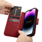 iCarer Wallet Case 2in1 Cover iPhone 14 Pro Max Leder Flip Cover Anti-RFID Rot (WMI14220728-RD)