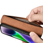 iCarer Wallet Case 2in1 Hülle iPhone 14 Lederhülle mit Klappe Anti-RFID braun (WMI14220725-BN)