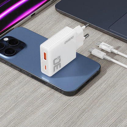 Schnelllade-Set 30W – USB-A & USB-C GaN Ladegerät inkl. USB-C Kabel