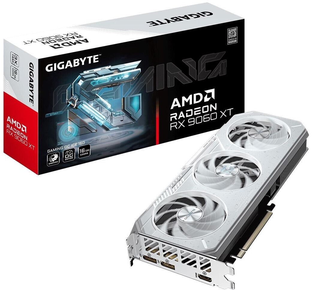 GigaByte Radeon RX 9060 XT Gaming 16G ICE