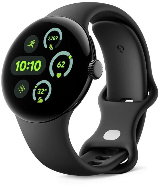 Google Pixel Watch 3 41mm 4G Matte Black Sportarmband Obsidian