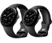 Android Smartwatch, Gehäusefarbe schwarz, Armbandfarbe schwarz, GPS, Unisex, Android kompatibel, Aluminium Gehäuse, Fluorelastomer Armband, AMOLED Display