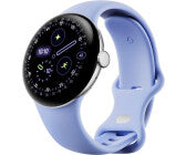 Android Smartwatch, Gehäusefarbe silber, Armbandfarbe lila, GPS, Unisex, Android kompatibel, Aluminium Gehäuse, Fluorelastomer Armband, AMOLED Display