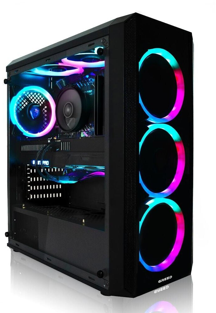 GREED MK2 Plus PC Gamer haut de gamme Ryzen 7 5700X / RX 9060 XT 8 Go / 32 Go / 1 To / W11 Pro