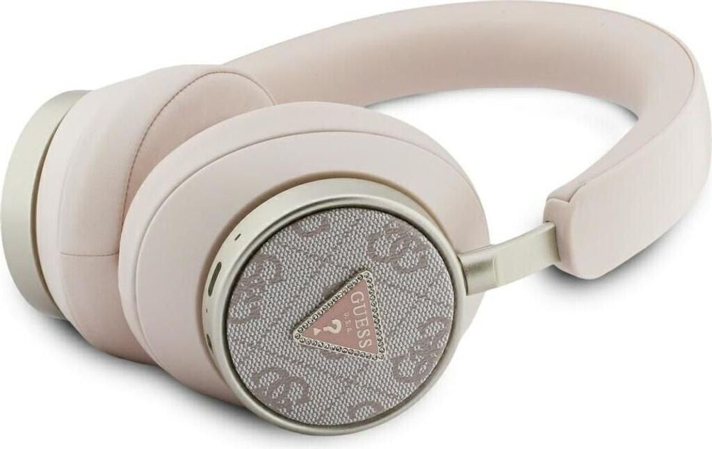 Guess Headphones 4G Triangle Logo Bluetooth ENC rose (45 h sans fil) Rose