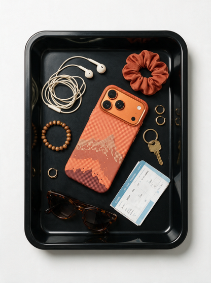 Rixus Alpine Ultra Slim Hülle mit MagSafe in Mountain Orange – STARPHONE Aachen