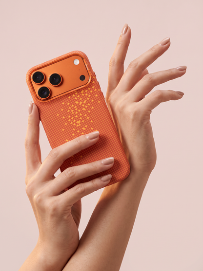 Rixus Alpine Ultra Slim Hülle mit MagSafe in Galaxy Orange – STARPHONE Aachen