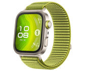 Fitness-Tracker, Gehäusefarbe bronze, Armbandfarbe grün, GPS, Unisex, iOS kompatibel, Android kompatibel, Aluminium Gehäuse, Nylon Armband, AMOLED Display