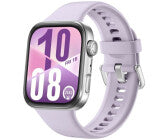 Fitness-Tracker, Gehäusefarbe silber, Armbandfarbe lila, 1,82 Zoll, GPS, Unisex, iOS kompatibel, Android kompatibel, Aluminium Gehäuse, Fluorelastomer Armband, AMOLED Display