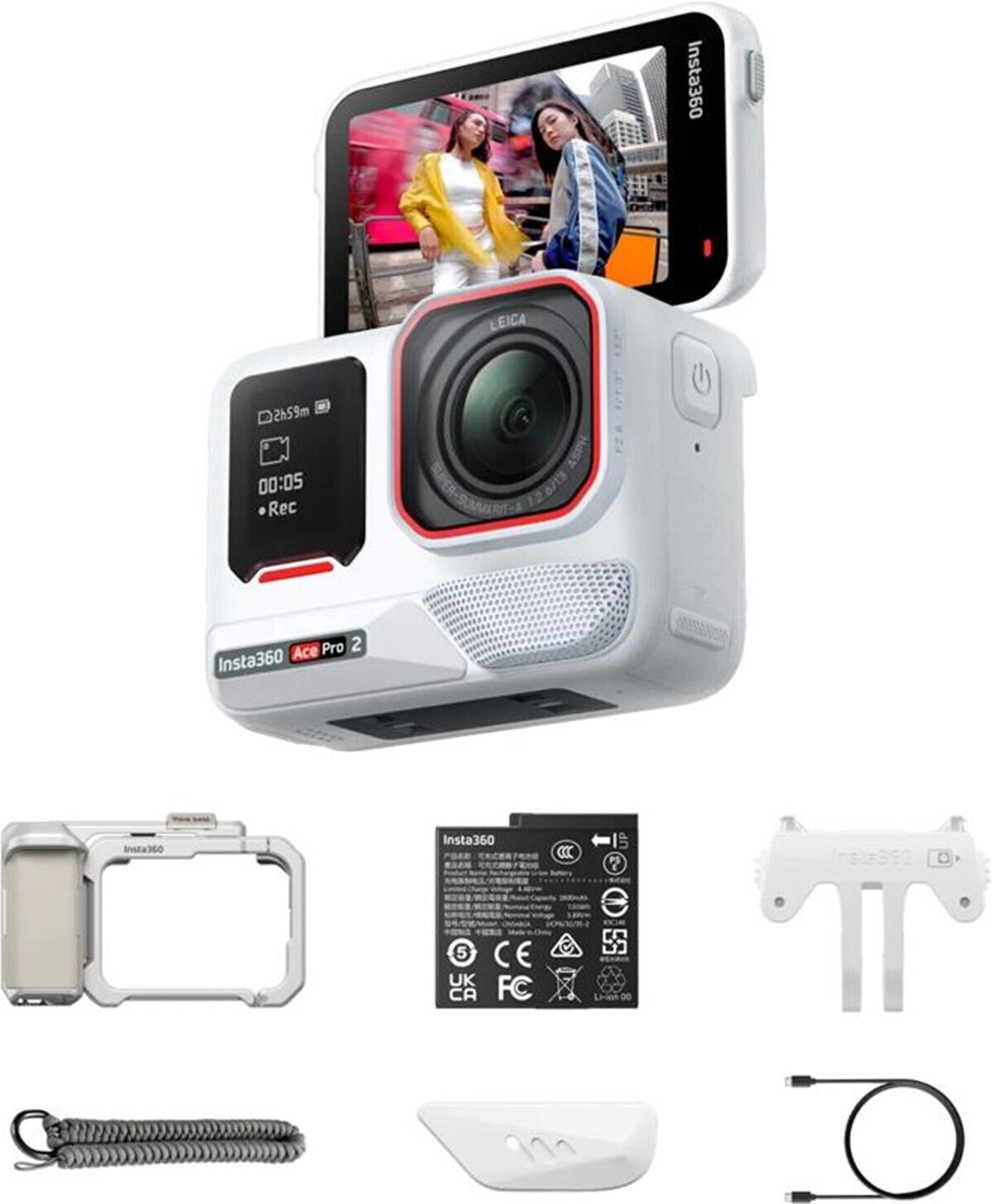 Insta360 Ace Pro 2 Xplorer Bundle Arctic White