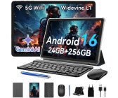 Gaming-Tablet, 10,1 Zoll, Bildschirmauflösungen 1.920 x 1.200 Pixel, 8 GB RAM, 256 GB, Android 15, microSD, 8 MP, Akkulaufzeit 10 h