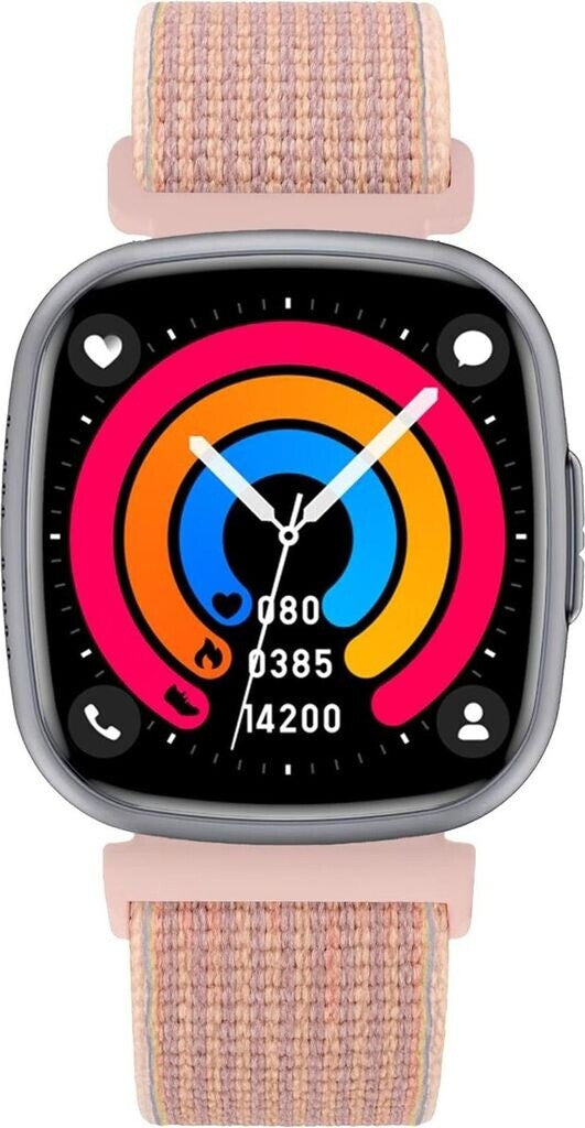 Knauermann Neo (2025) eckig schwarz Klettband rose