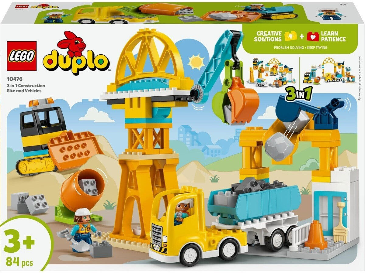 LEGO Duplo Baustelle und Baufahrzeuge 3-in-1 (10476)