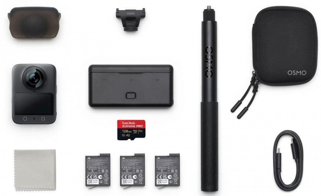 DJI Osmo 360 Adventure Combo + SanDisk microSDXC Extr. Pro 128GB 200MB