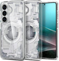 Spigen Handyhülle für Galaxy S26 Ultra Hybrid Mag mit MagSafe Weiß-Grau (Zero One)