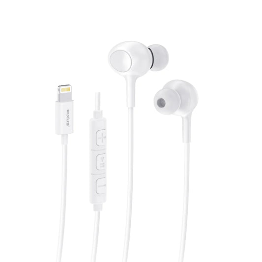 Rixus Lightning In-Ear Kabel Kopfhörer - Weiß