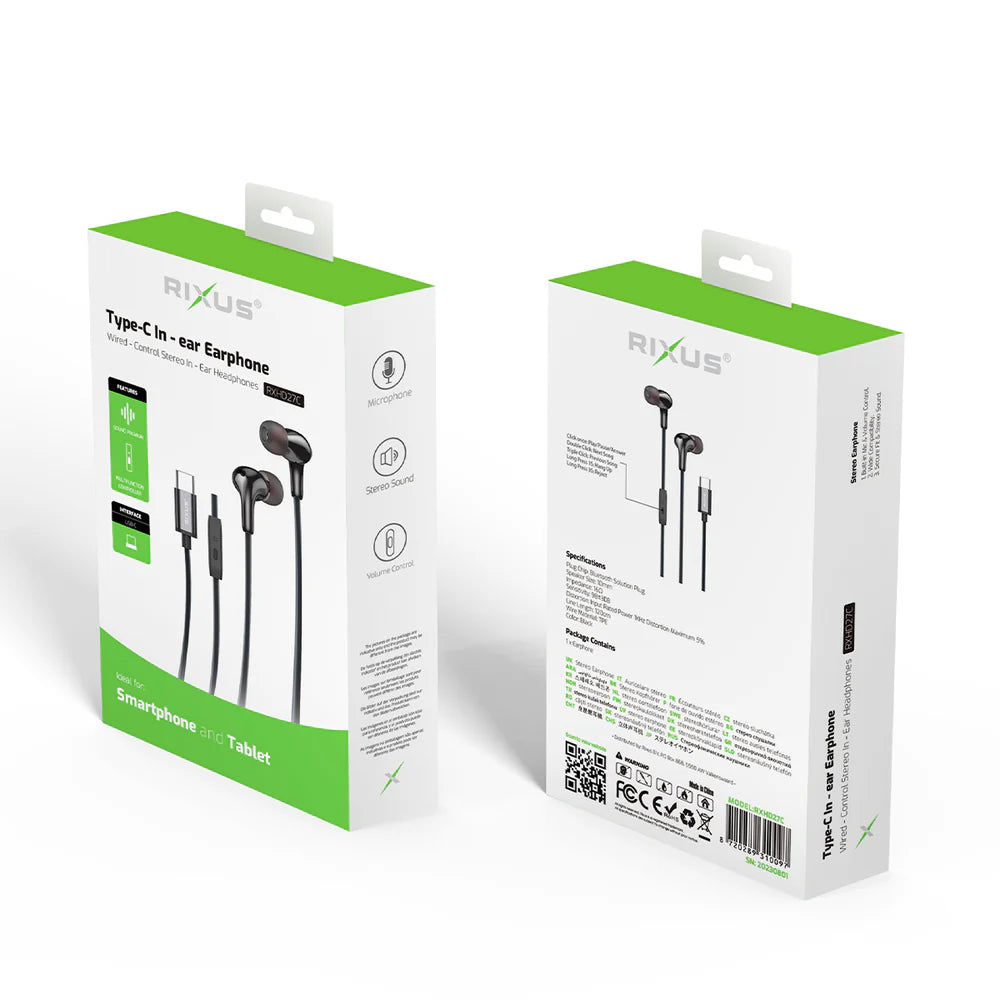 Rixus USB-C Kabel Kopfhörer
