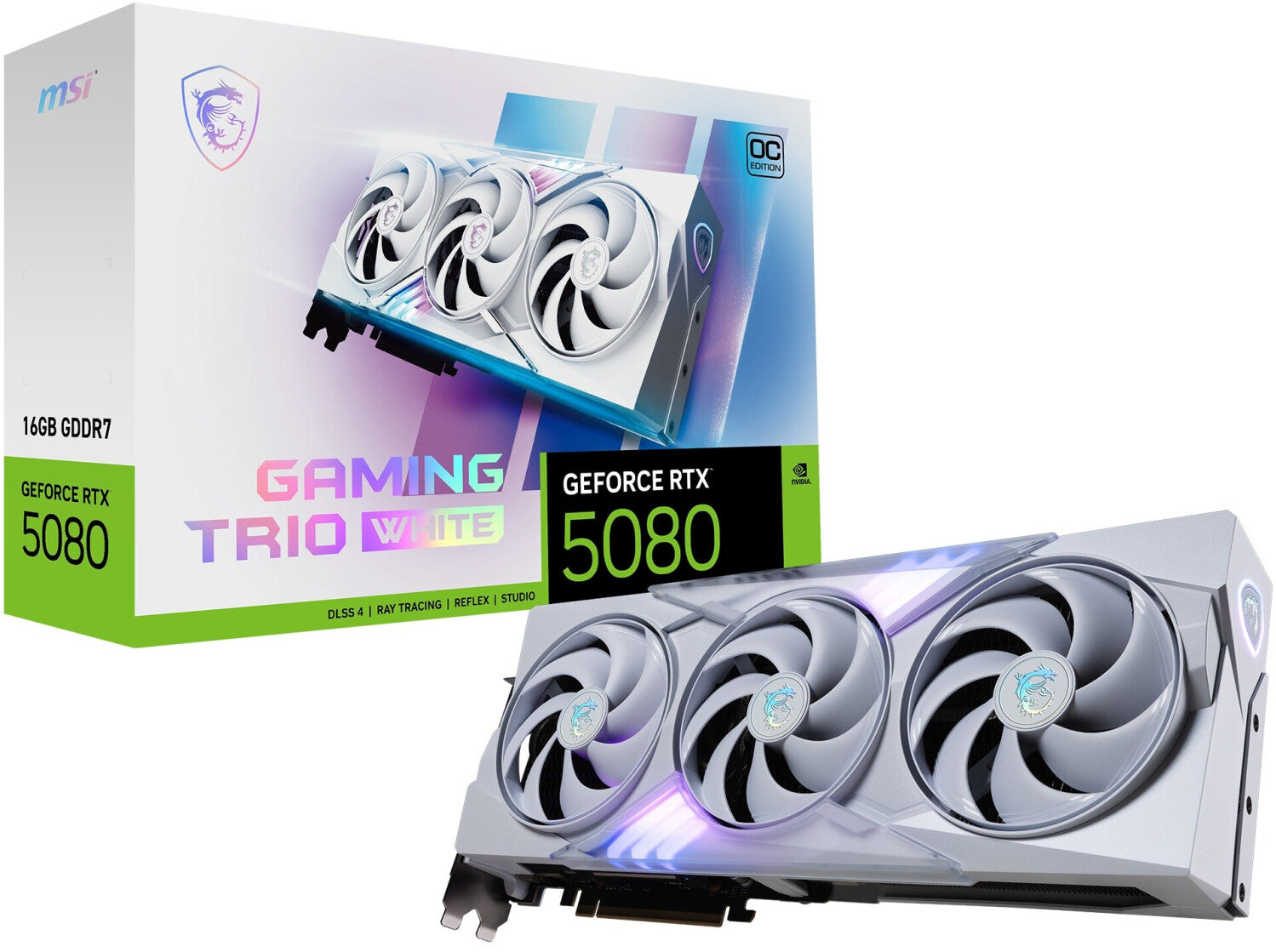 MSI GeForce RTX 5080 Gaming Trio OC White
