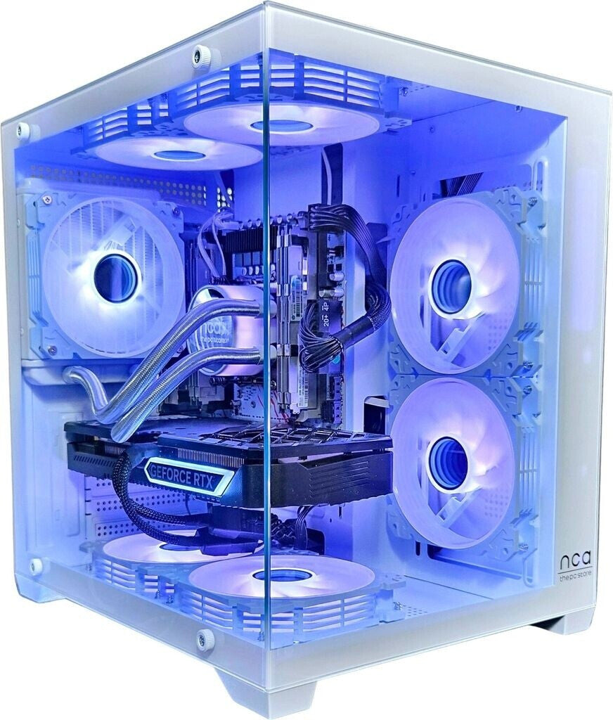 PC Store NCA Gaming PC PHANTOM WHITE | RTX 4060 | 32GB | 500GB SSD | Wasserkühlung