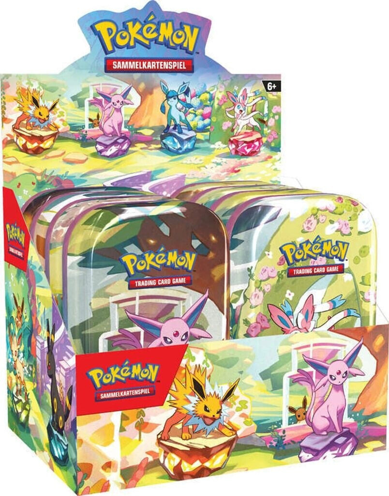Pokémon Karmesin & Purpur Prismatische Entwicklungen Mini Tin 8er Display (DE)