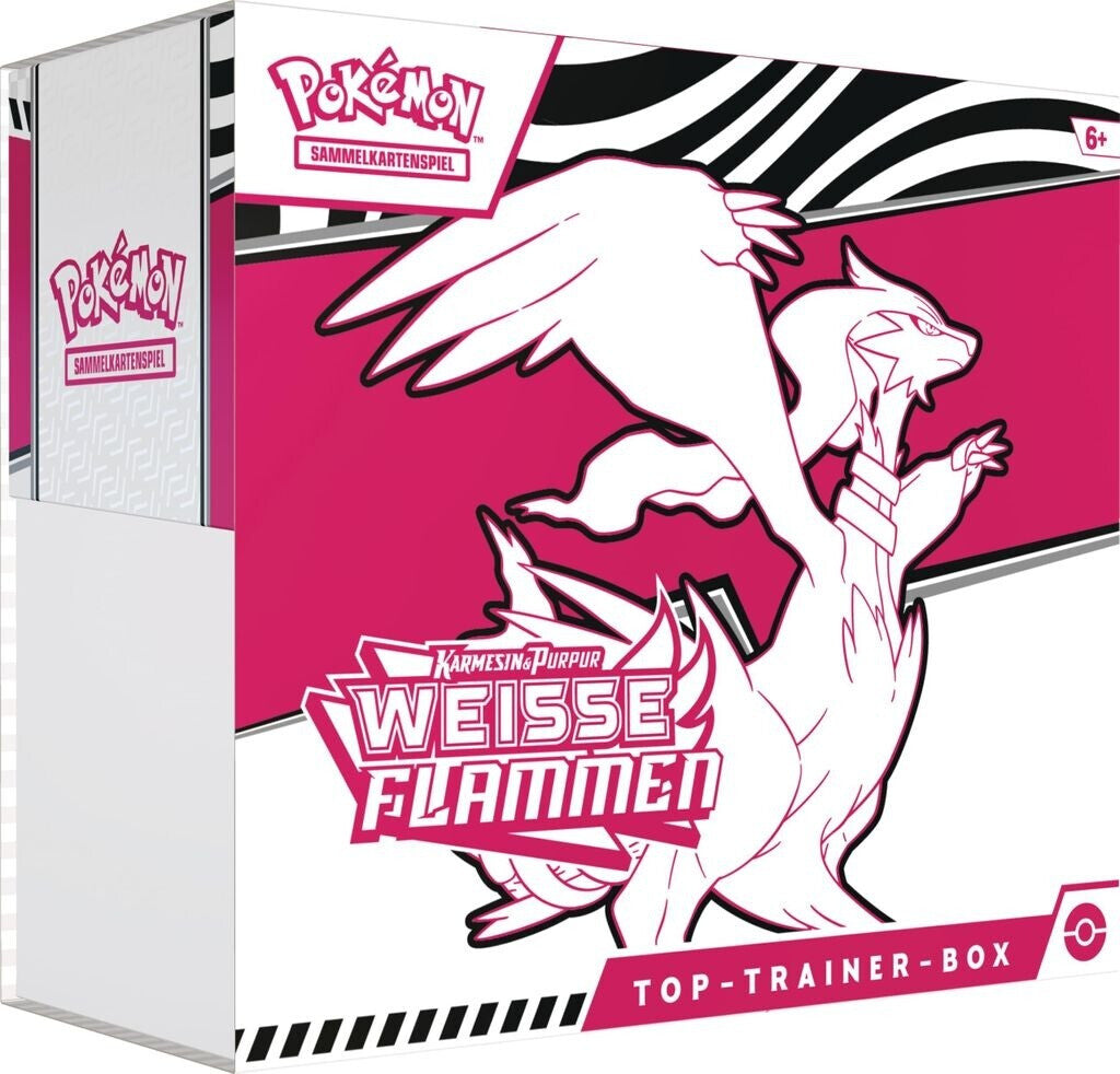 Pokémon Top Trainer Box Karmesin & Purpur Weiße Flammen (DE)