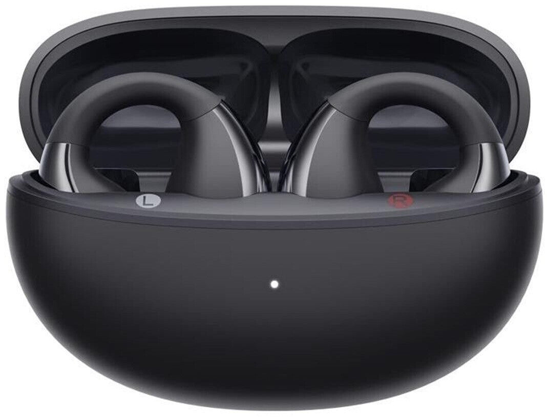 QCY Crossky Clip C30S Headphones (black) (Passive Geräuschunterdrückung 40 h Kabellos) Schwarz