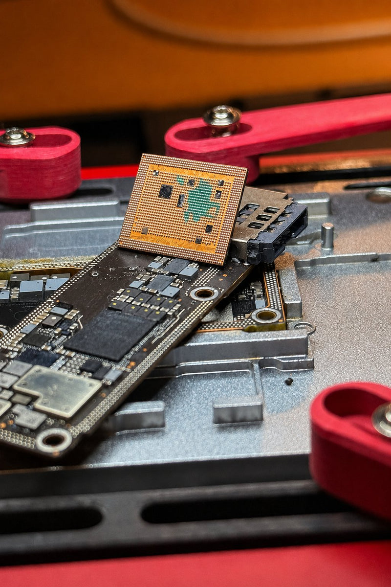 Chip-Austausch auf einer Hauptplatine bei STARPHONE in Aachen