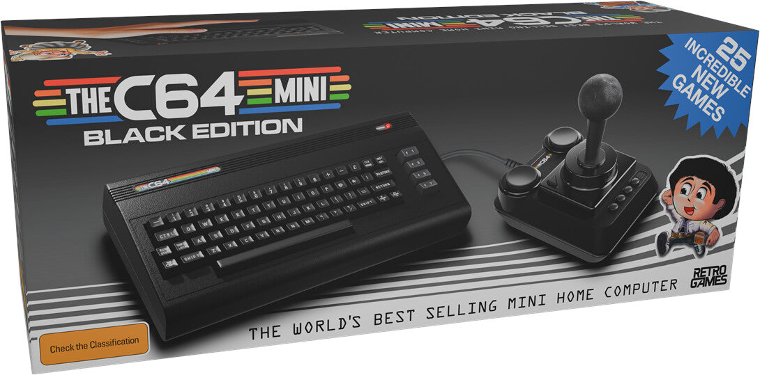 Retro Games The C64 Mini Black Edition